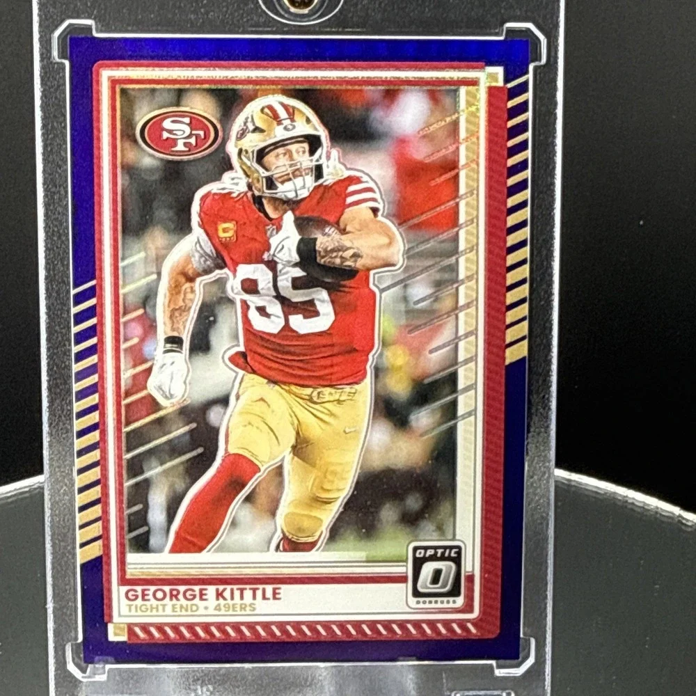 2025 Panini Donruss Optic -  George Kittle  - Purple Holo Prizm /60